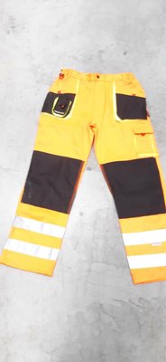 Vêtements - Pantalon - PANTALON HAUTE VISIBILITE ORANGE/NOIR/JAUNE T46NORME EN 340 - EN 471 CLASSE 1/2