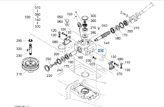 A classer - A classer - CASE, BEVEL GEAR
