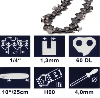 A classer - A classer - Chaine H00 (25AP) .1/4" / 1, 3 mm - 60 m