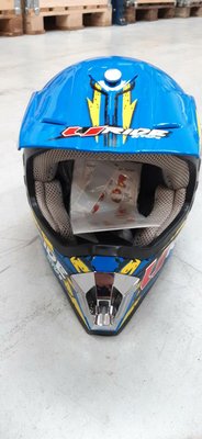 Techniques Motoculture - MOT009 - Accessoires quad - CASQUE ENFANT U RIDE BLEU