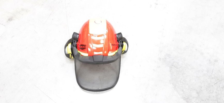 Vêtements - Protection - CASQUE FORESTIER INFINITY rouge/jaune Normes EN 397, EN 352-3, EN 1731