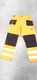 PANTALON HAUTE VISIBILITE ORANGE/NOIR/JAUNE T46NORME EN 340 - EN 471 CLASSE 1/2