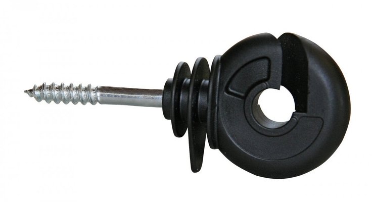 Elevage - Cloture - Isolateur annulaire noir, 25pcs