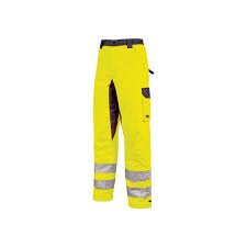 Vêtements - Pantalon - SECOURS PANTALON IMPERMEABLE HAUTE VISIBITE JAUNE FLUO100Ù POLYESTER ETANCHE 190GR/M2