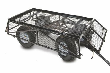 MAT - Accessoire Matériel - MAT001 - Accessoire materiels - REMORQUE DE JARDIN MULTI-USAGES - CHARGE 300KGDIMENSIONS 123(L)X61(L)X101(H) CM - POIDS 35KGBENNE PLASTIQUE AMOVIBLE - O