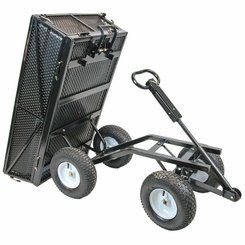 MAT - Accessoire Matériel - MAT001 - Accessoire materiels - REMORQUE DE JARDIN MULTI-USAGES - CHARGE 300KGDIMENSIONS 123(L)X61(L)X101(H) CM - POIDS 35KGBENNE PLASTIQUE AMOVIBLE - O