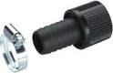 Adaptateur pour tuyau d'aspiration int. 25 mm. Avec collier de serrage