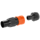 Set de raccordement grand débit pour pompes. Pour connecter un tuyau d'arrosage diamètre 19 mm. Un embout de refoulement mâle 26/34. Contenu : 1 x 2802/2817