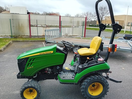 Micro tracteur John Deere 1026 R