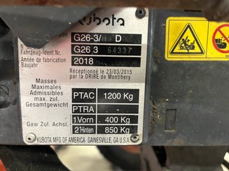 Micro tracteur Kubota G26HD - 11