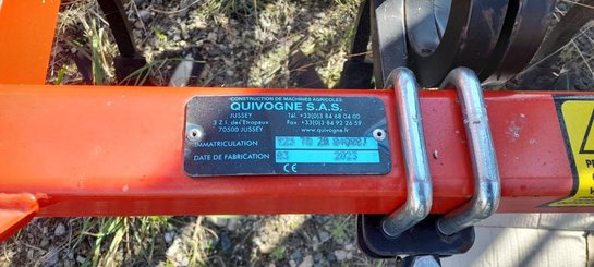 Accessoire vigne Quivogne CULTIVATEUR T25 7 DENTS - 1